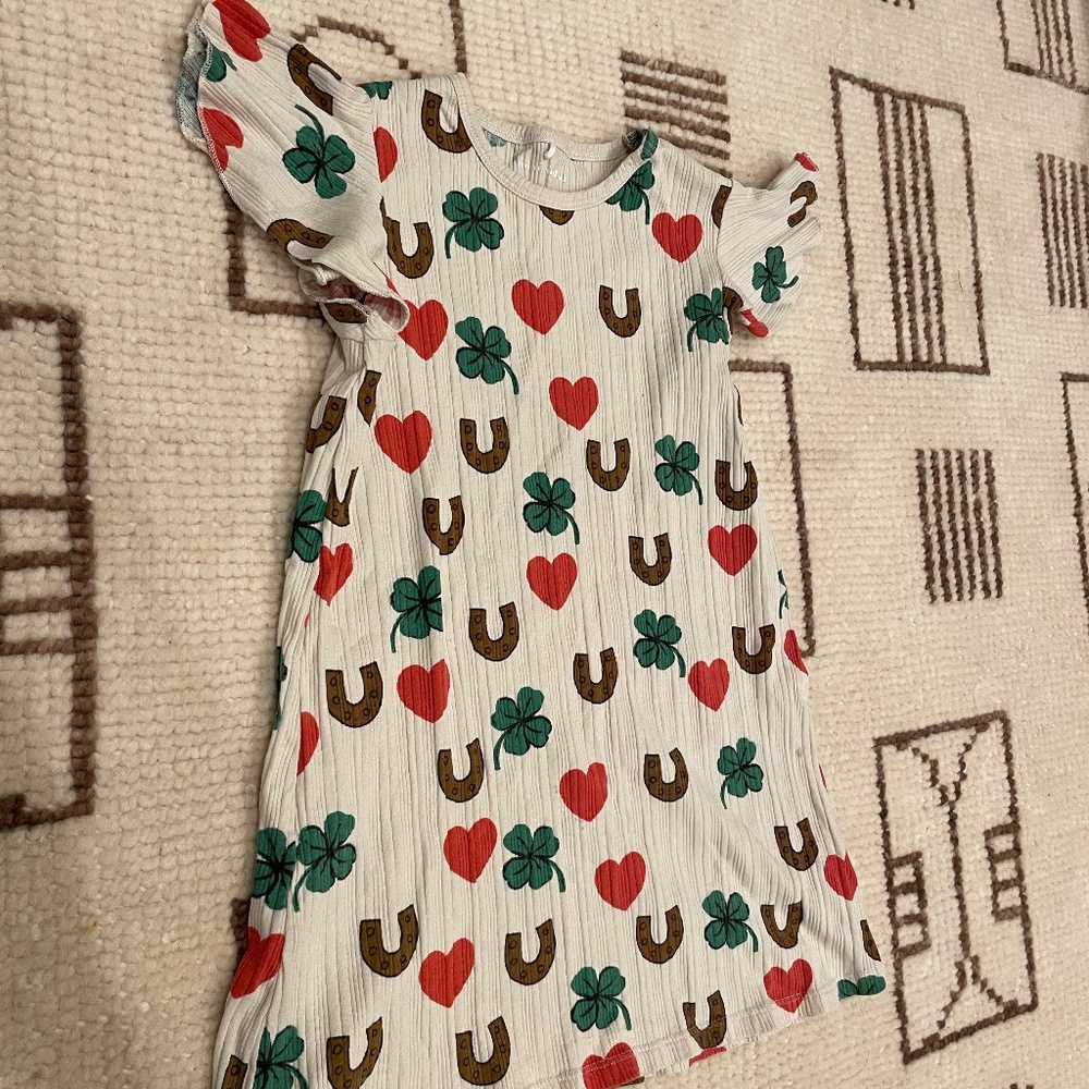 Mini Rodini Clover AOP wing dress